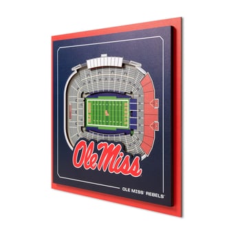 IDNA Ole Miss Rebels 12" x 12" Stadium Series 3D Wall Art