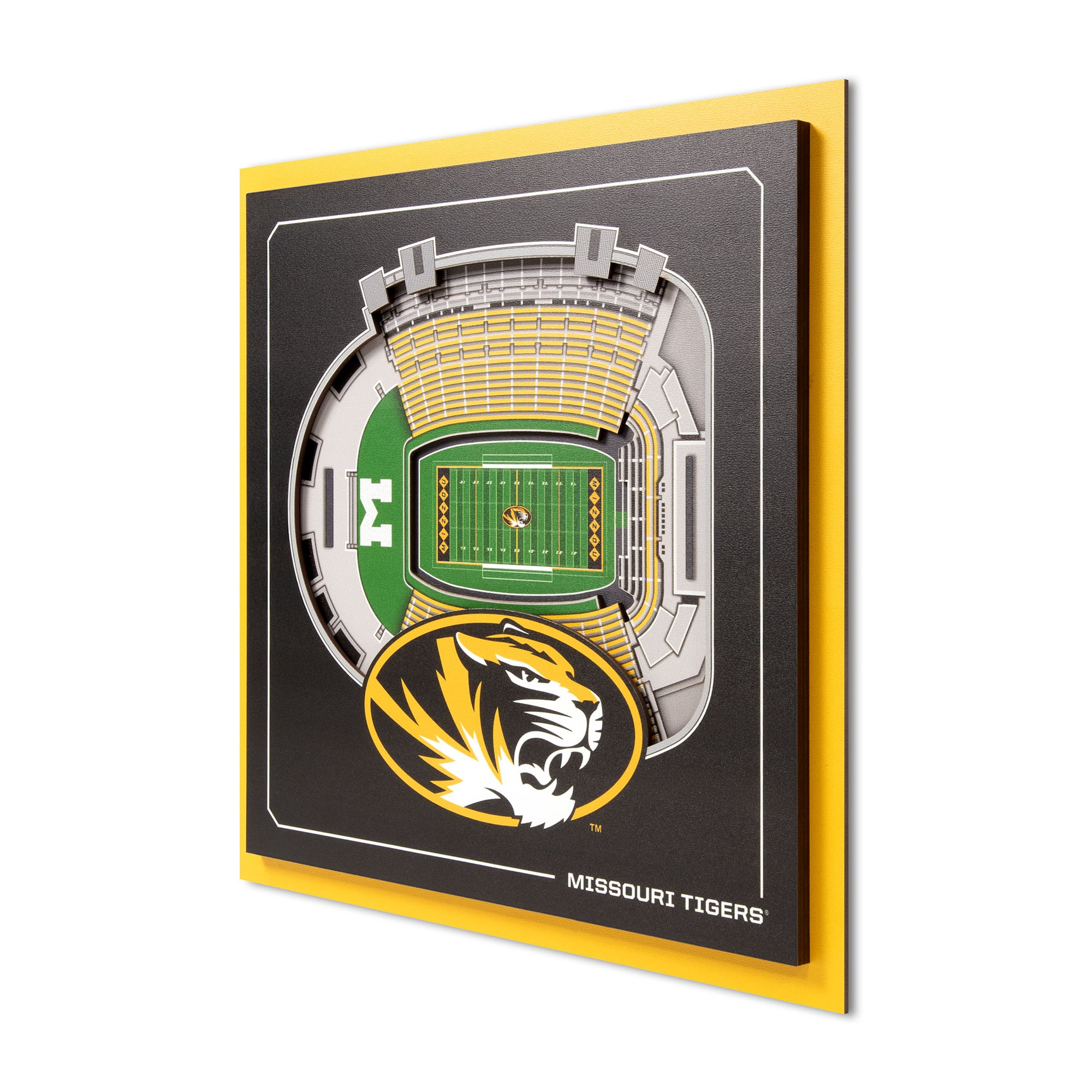 IDNA Missouri Tigers 12" x 12" Stadium Series 3D Wall Art