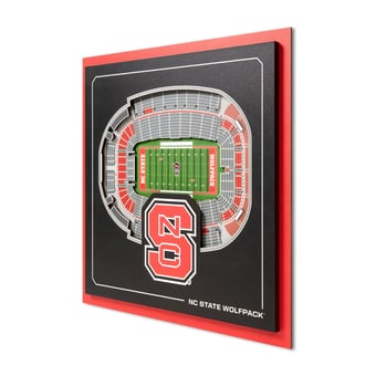 IDNA NC State Wolfpack 12" x 12" Stadium Series 3D Wall Art