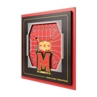 IDNA Maryland Terrapins 12" x 12" Stadium Series 3D Wall Art