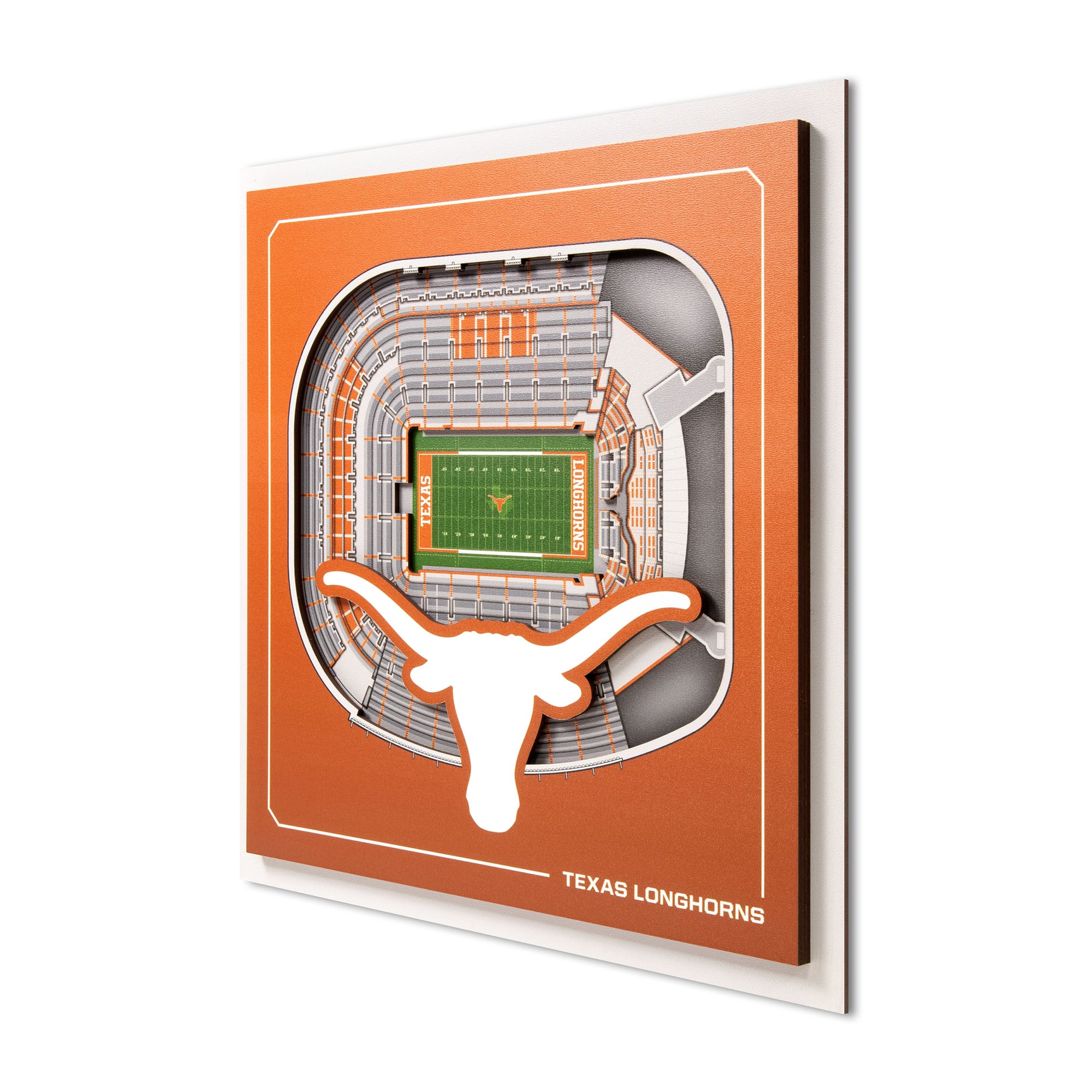 IDNA Texas Longhorns 12" x 12" Stadium Series 3D Wall Art