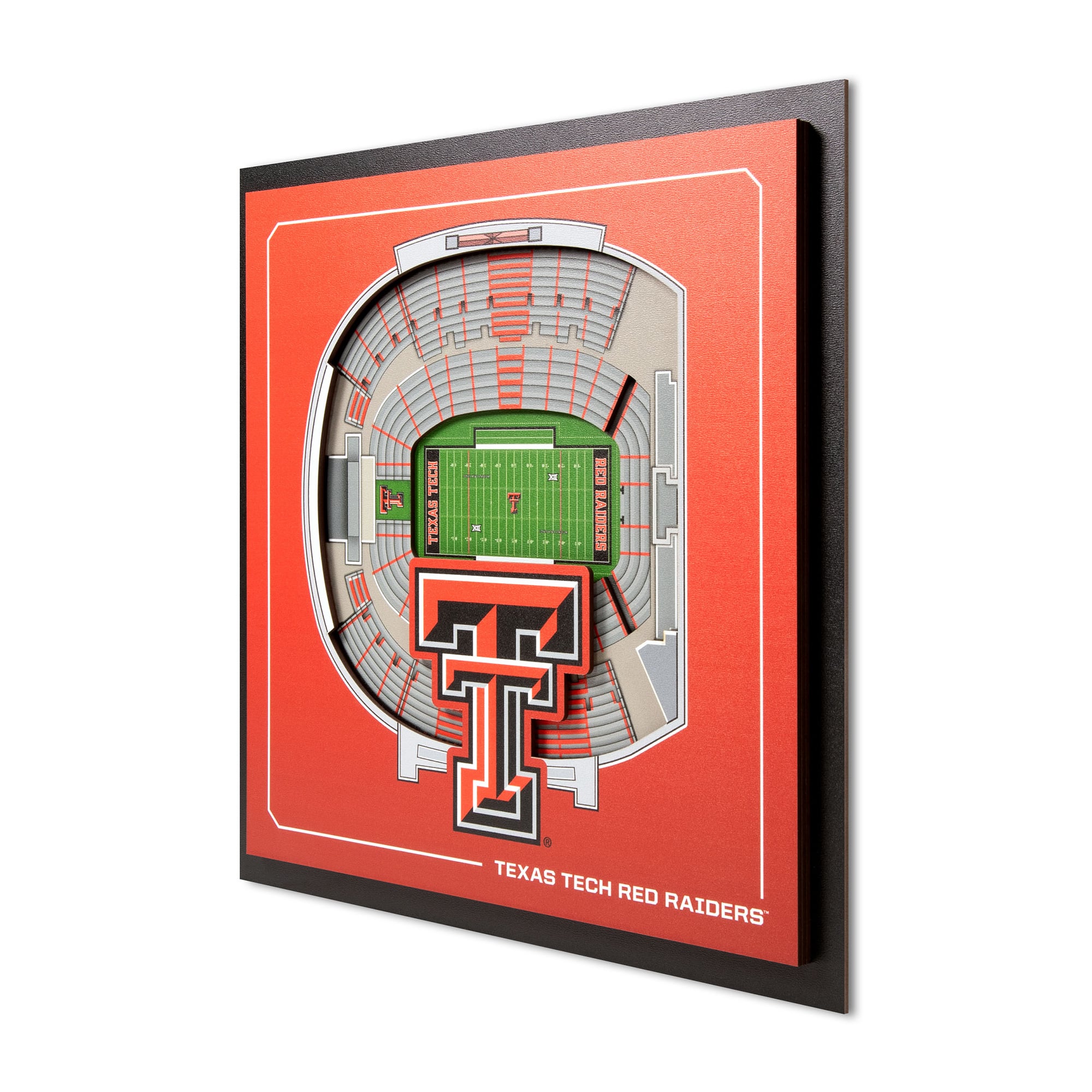 IDNA Texas Tech Red Raiders 12" x 12" Stadium Series 3D Wall Art