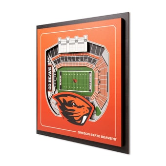 IDNA Oregon State Beavers 12" x 12" Stadium Series 3D Wall Art