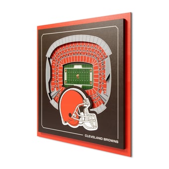 IDNA Cleveland Browns 12" x 12" Stadium Series 3D Wall Art