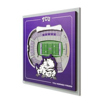 IDNA TCU Horned Frogs 12" x 12" Stadium Series 3D Wall Art