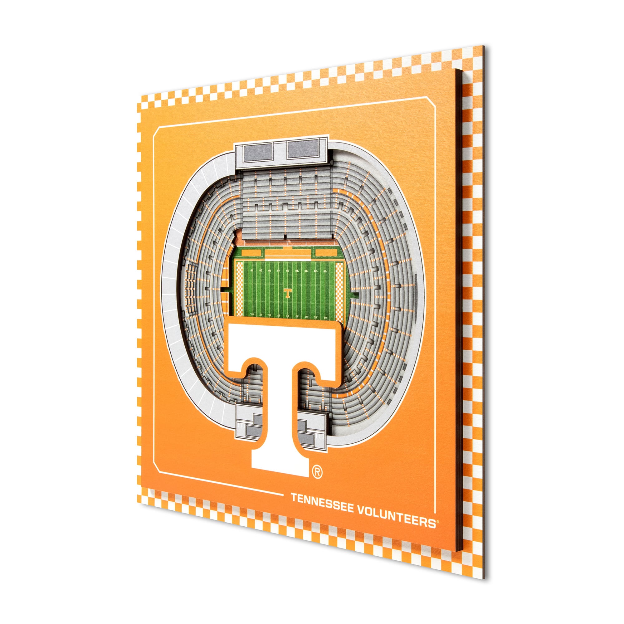 IDNA Tennessee Volunteers 12" x 12" Stadium Series 3D Wall Art