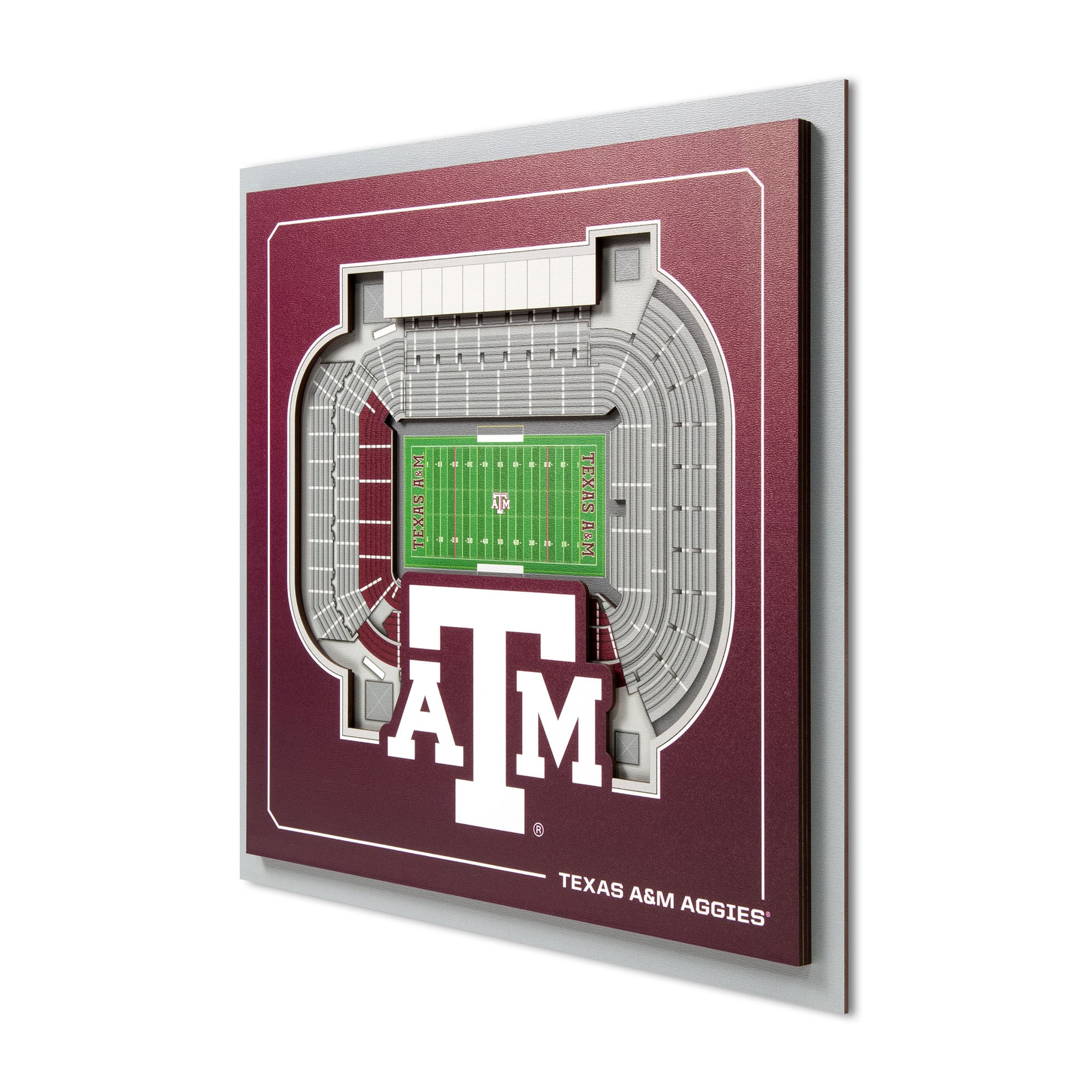 IDNA Texas A&M Aggies 12" x 12" Stadium Series 3D Wall Art