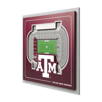 IDNA Texas A&M Aggies 12" x 12" Stadium Series 3D Wall Art