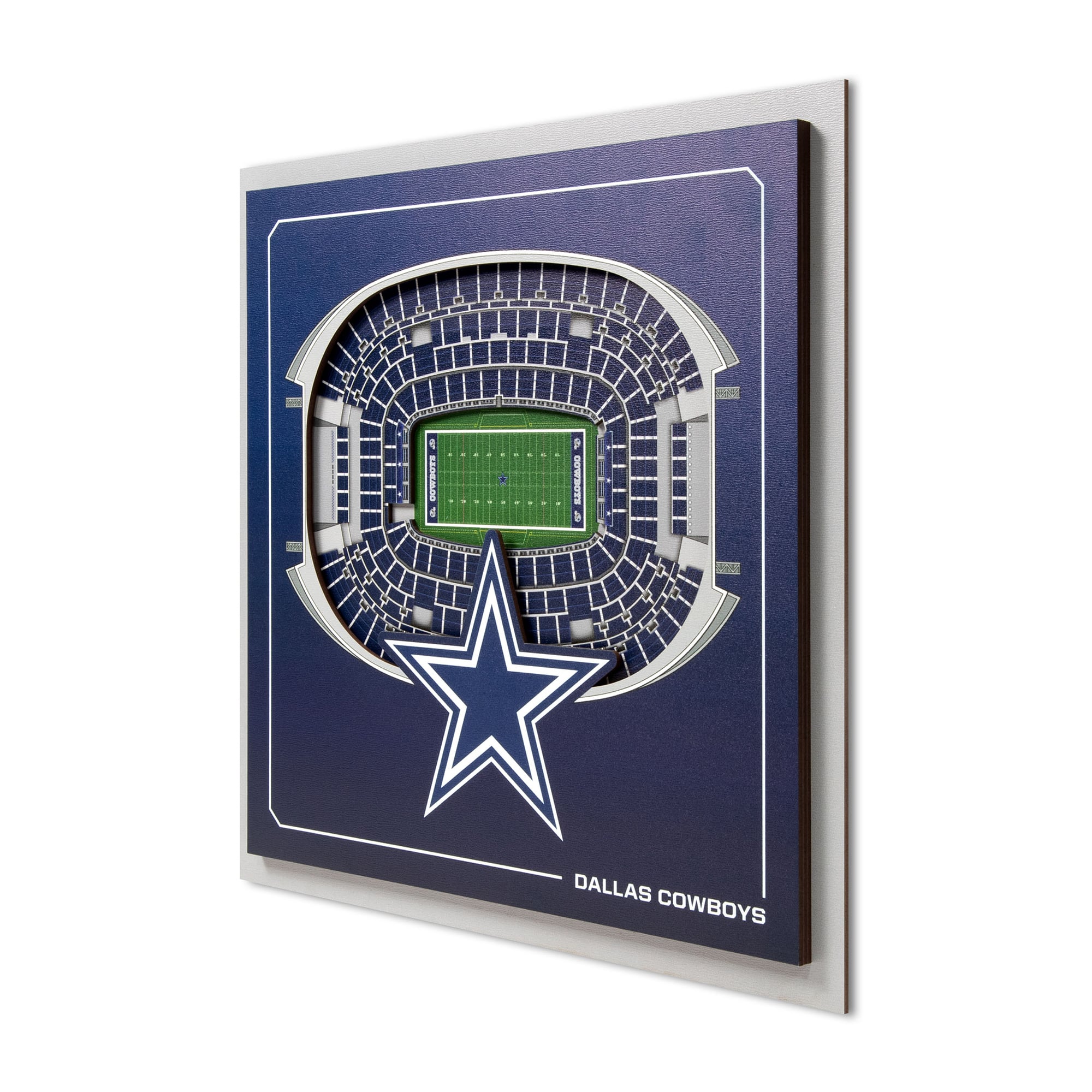 IDNA Dallas Cowboys 12" x 12" Stadium Series 3D Wall Art