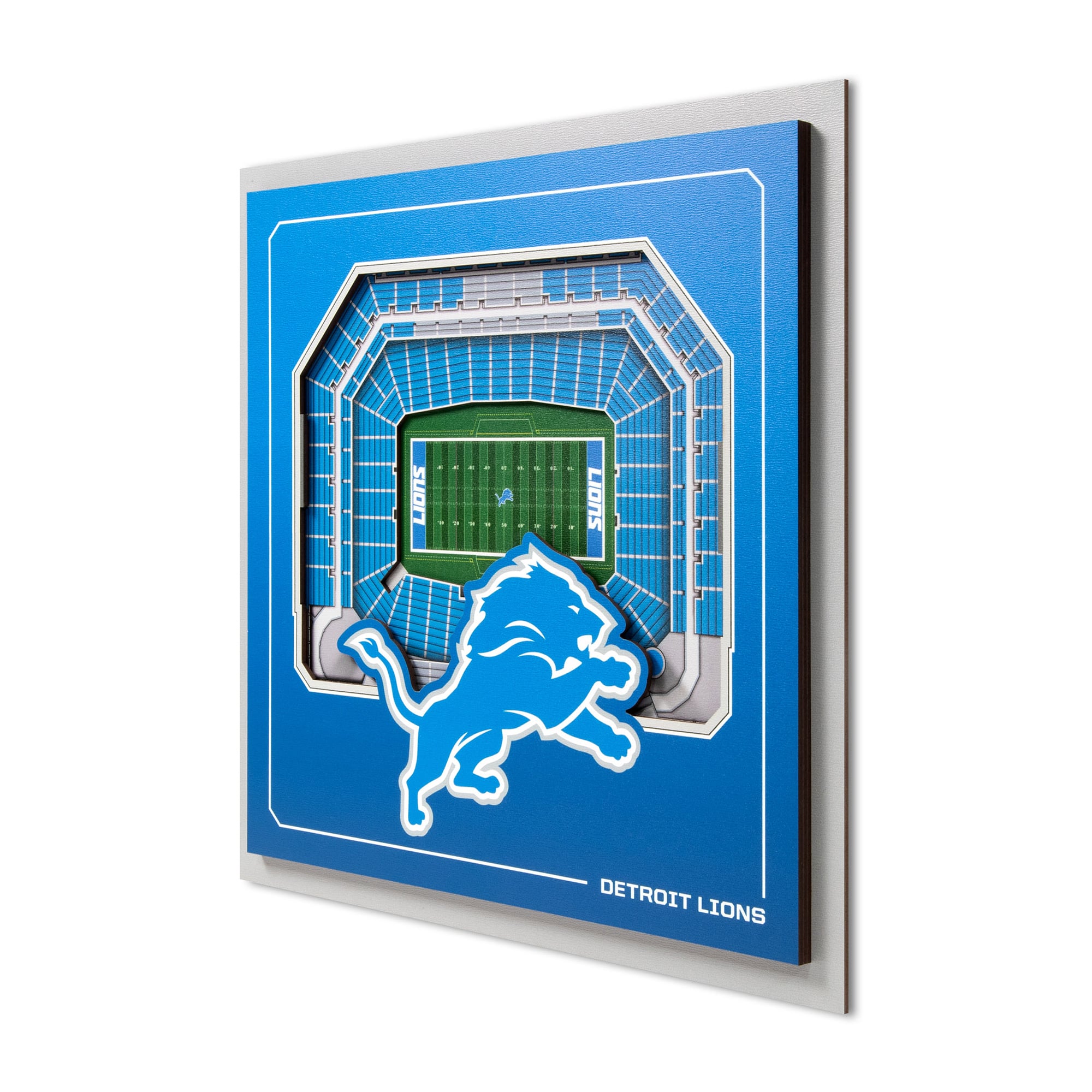 IDNA Detroit Lions 12" x 12" Stadium Series 3D Wall Art