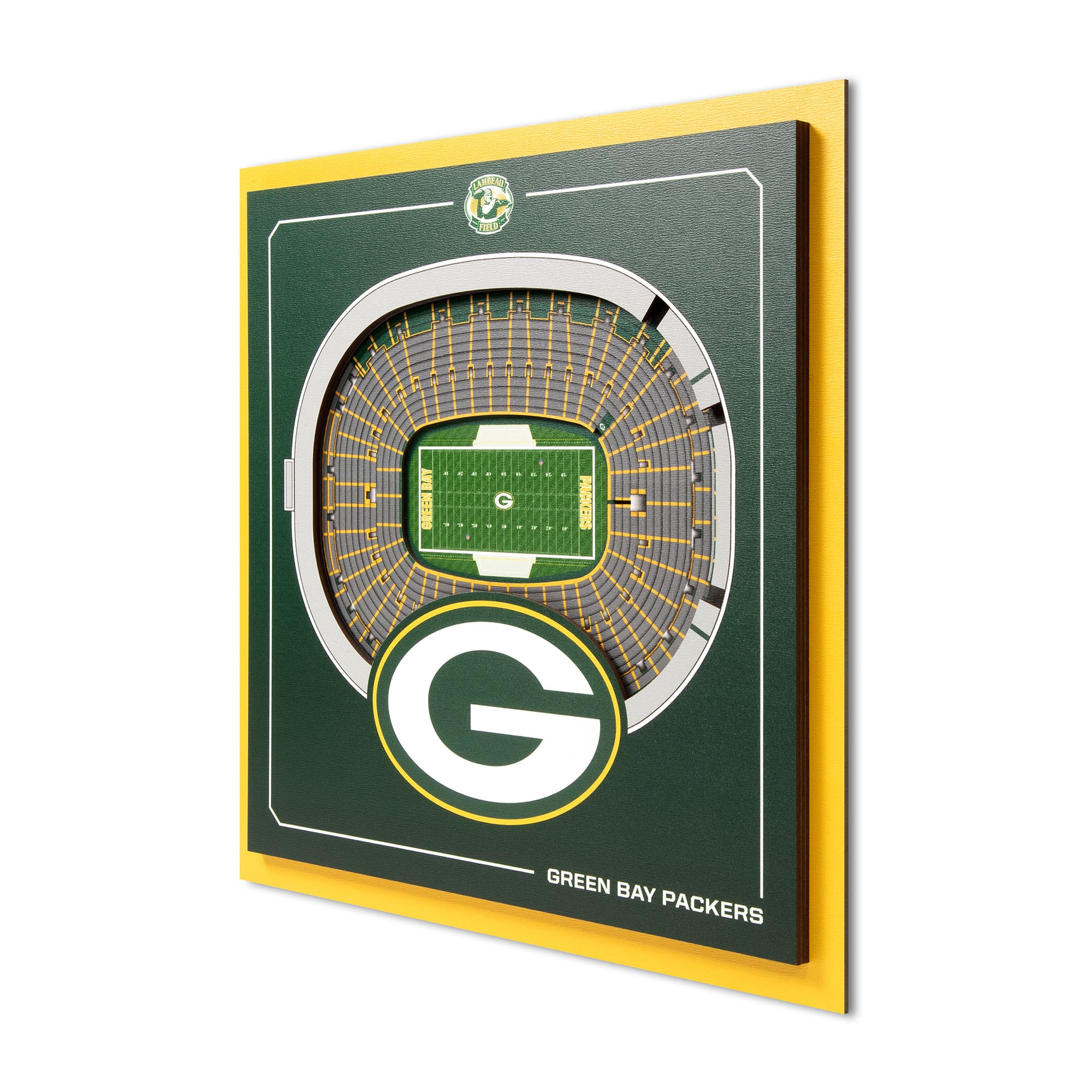 IDNA Green Bay Packers 12" x 12" Stadium Series 3D Wall Art