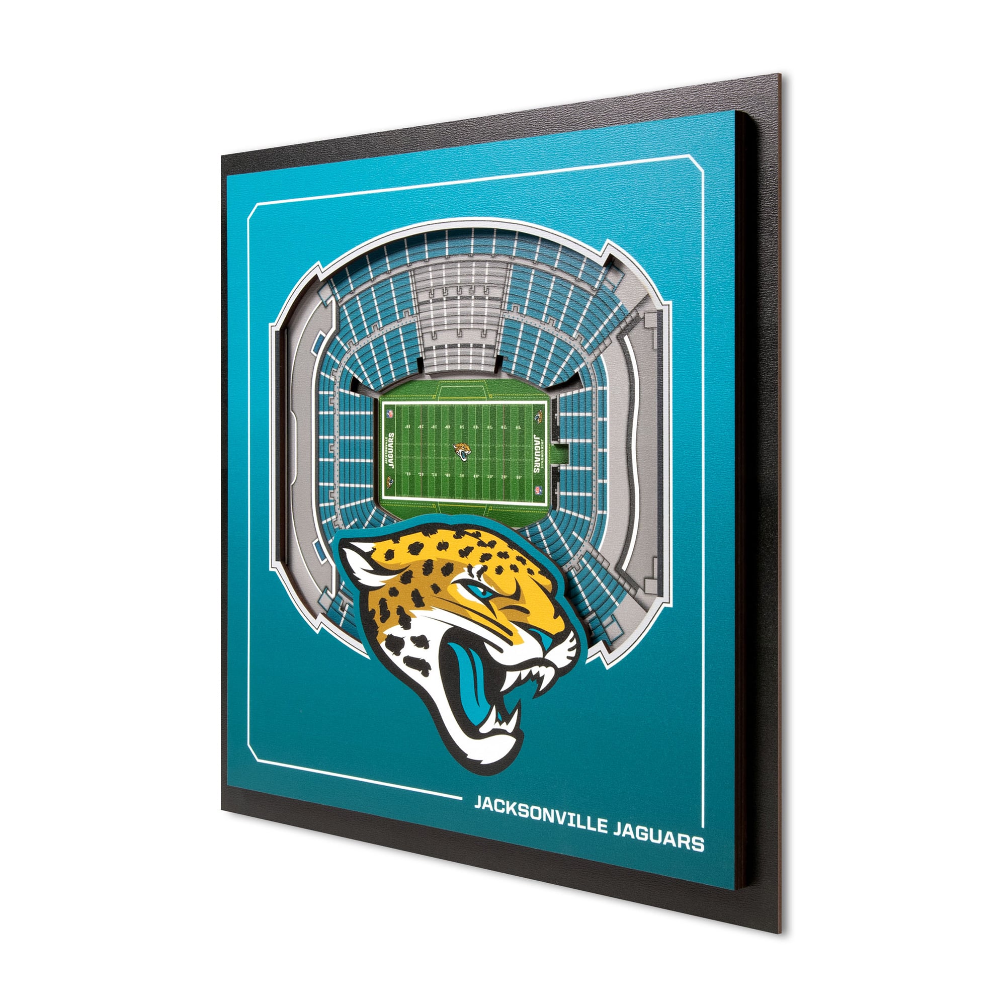 IDNA Jacksonville Jaguars 12" x 12" Stadium Series 3D Wall Art