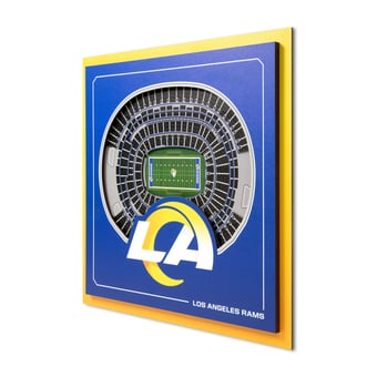 IDNA Los Angeles Rams 12" x 12" Stadium Series 3D Wall Art