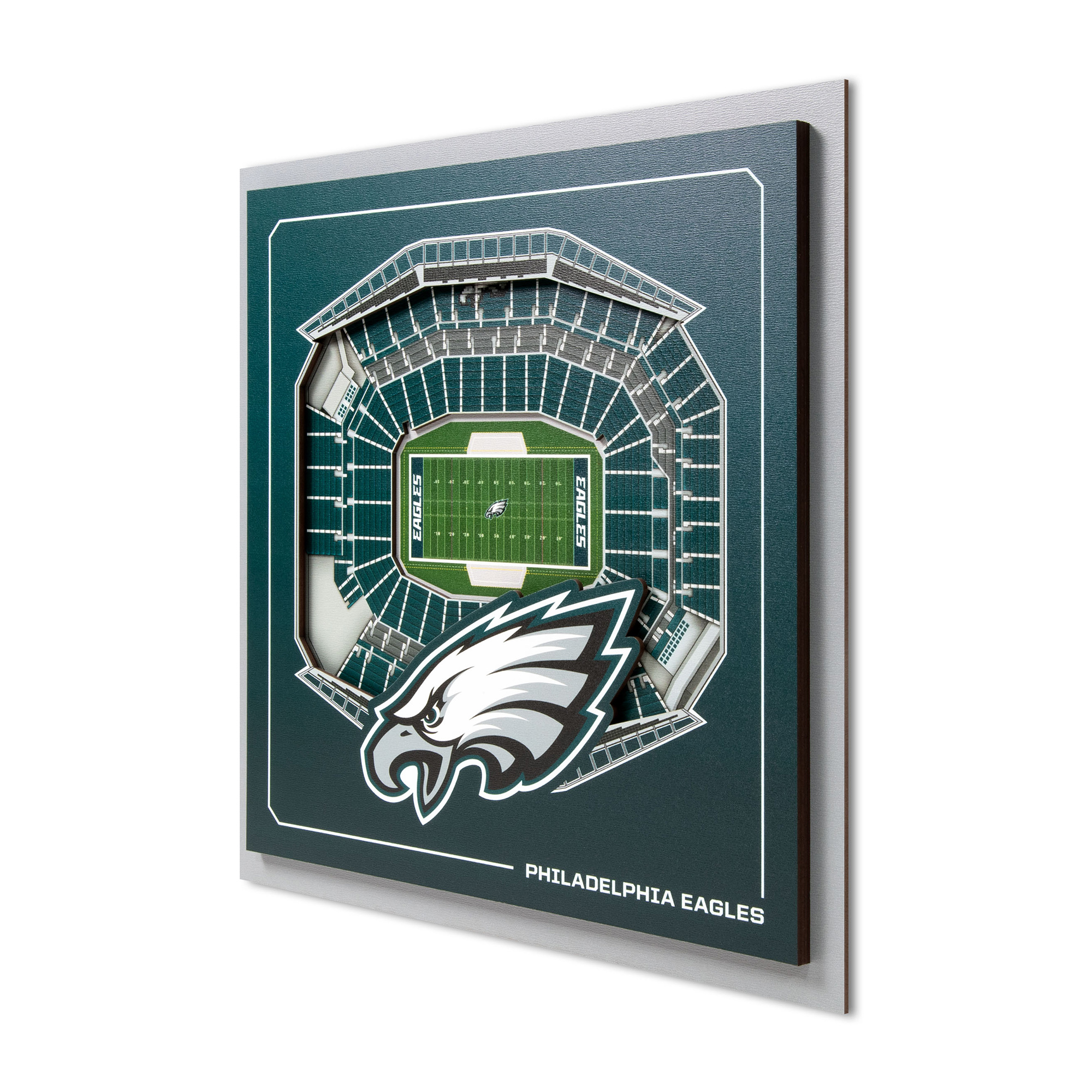 IDNA Philadelphia Eagles 12" x 12" Stadium Series 3D Wall Art