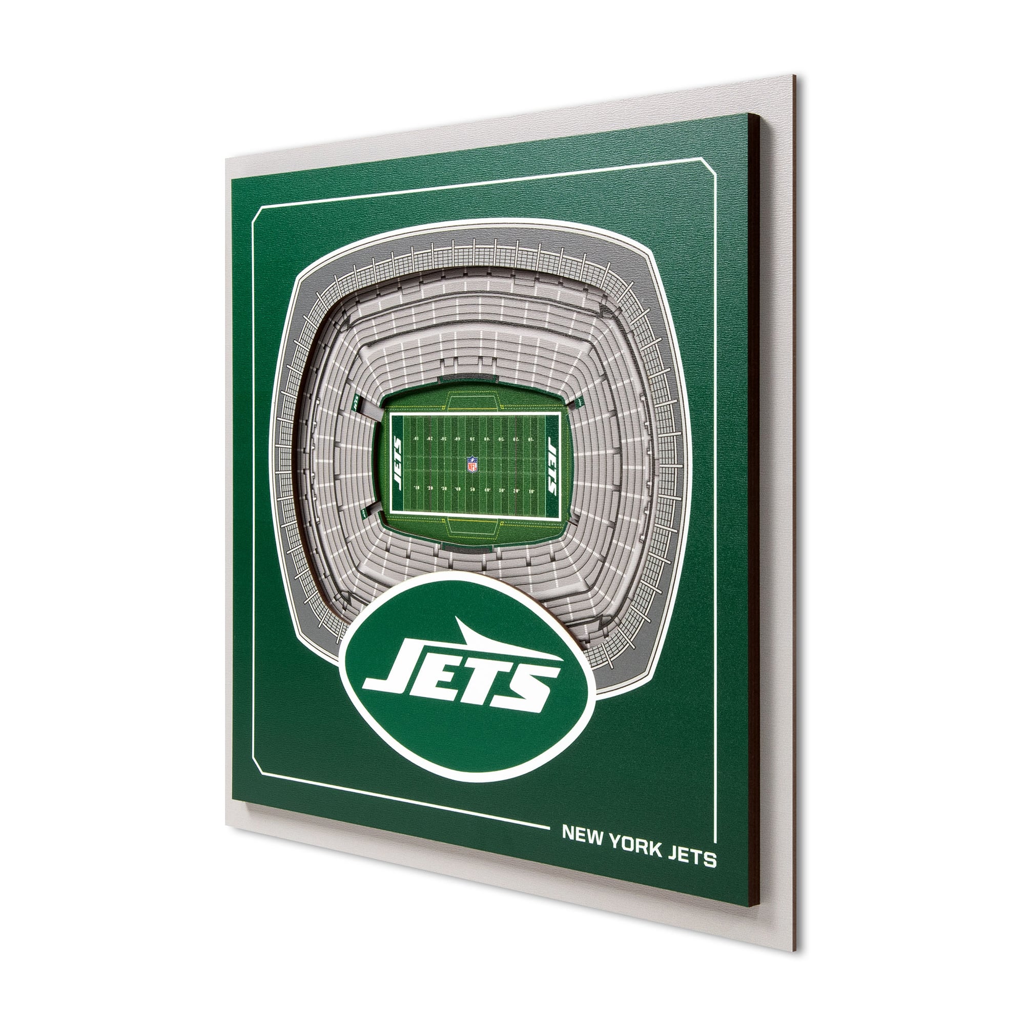 IDNA New York Jets 12" x 12" Stadium Series 3D Wall Art