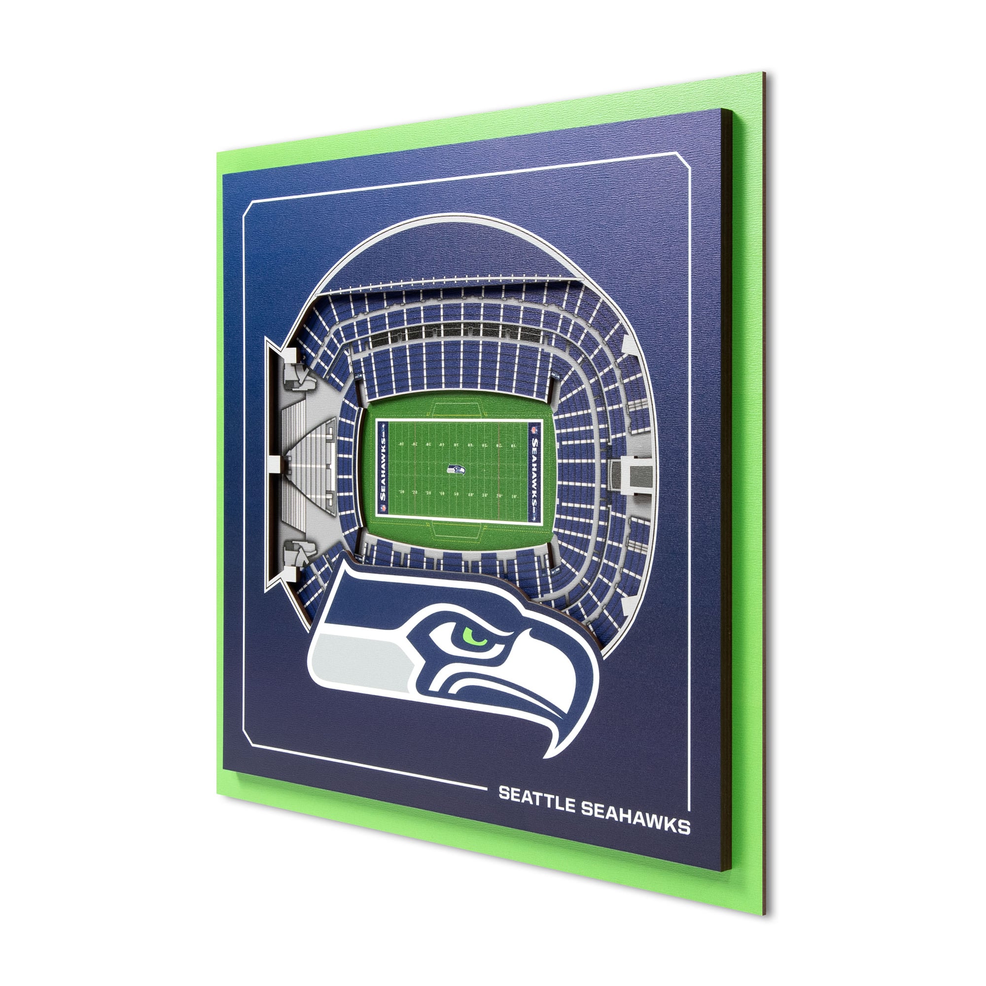 IDNA Seattle Seahawks 12" x 12" Stadium Series 3D Wall Art