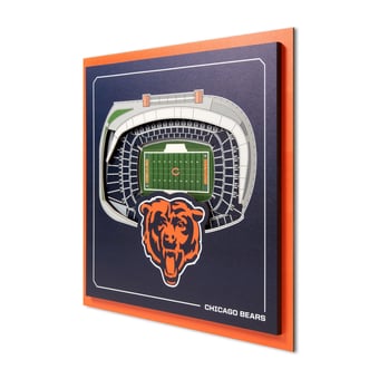 IDNA Chicago Bears 12" x 12" Stadium Series 3D Wall Art