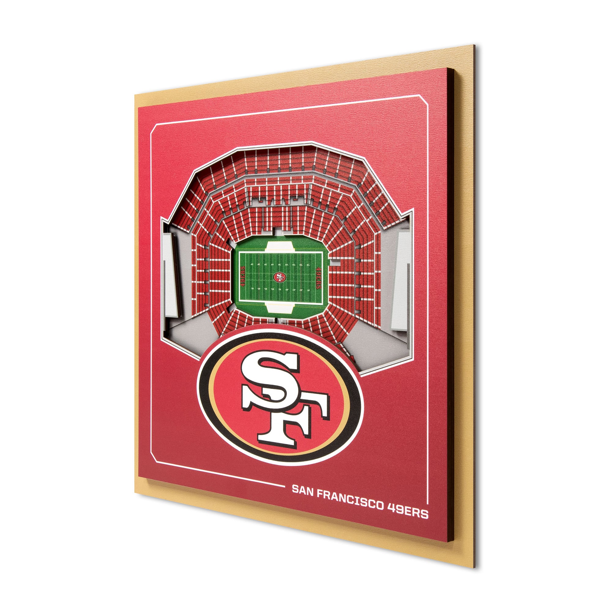 IDNA San Francisco 49ers 12" x 12" Stadium Series 3D Wall Art