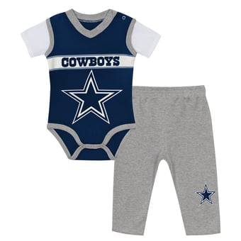 Infant Outerstuff  Navy Dallas Cowboys Teeny Wideout Jersey Two-Piece Set