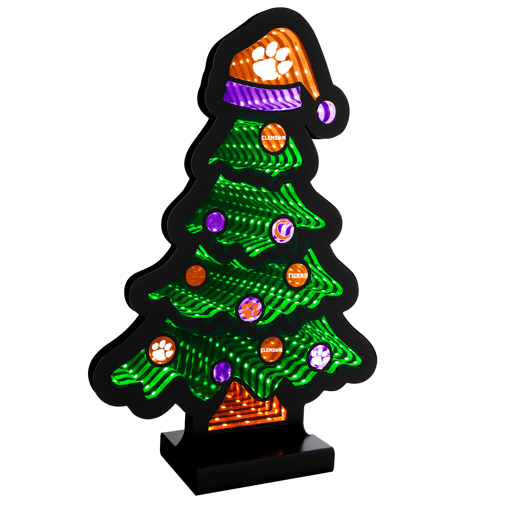 Clemson Tigers 12" Christmas Tree LED Infinity Light