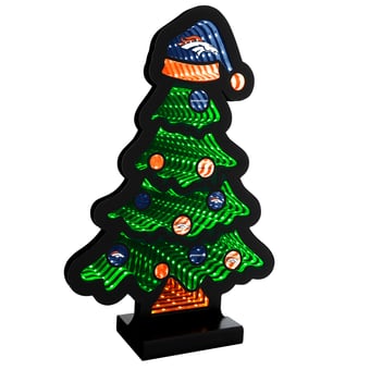 "Denver Broncos 12"" Christmas Tree LED Infinity Light"