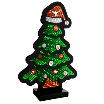 Texas Longhorns 12" Christmas Tree LED Infinity Light