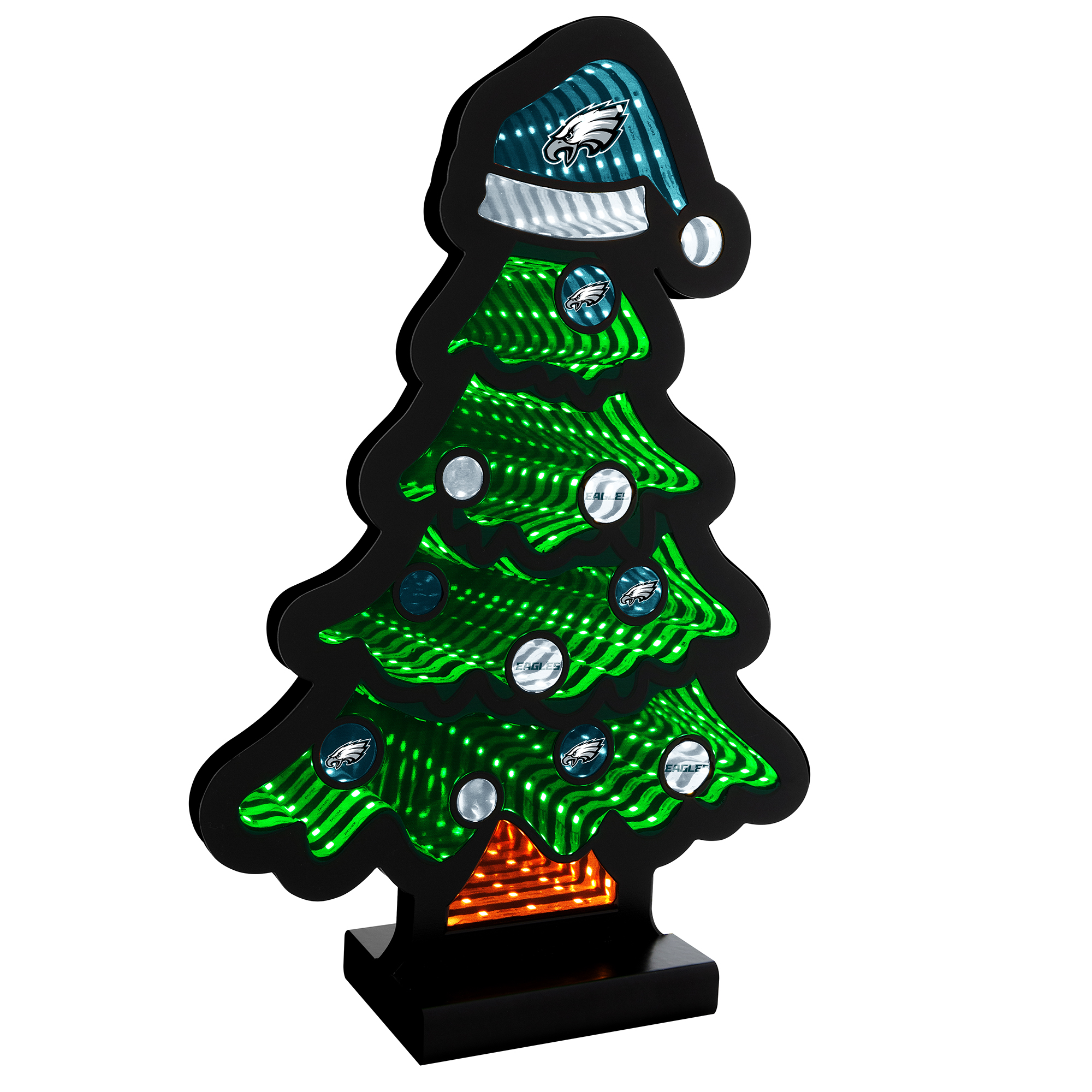 Philadelphia Eagles 12″ Christmas Tree LED Infinity Light Philadelphia Eagles 12″ Christmas Tree LED Infinity Light