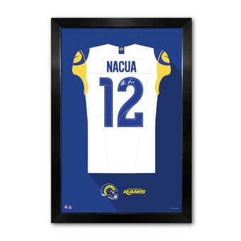 Puka Nacua Los Angeles Rams 14" x 20" Framed Jersey Art Print