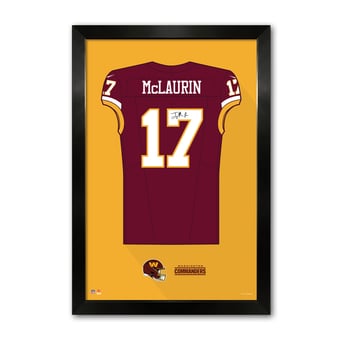 Terry McLaurin Washington Commanders 14" x 20" Framed Jersey Art Print