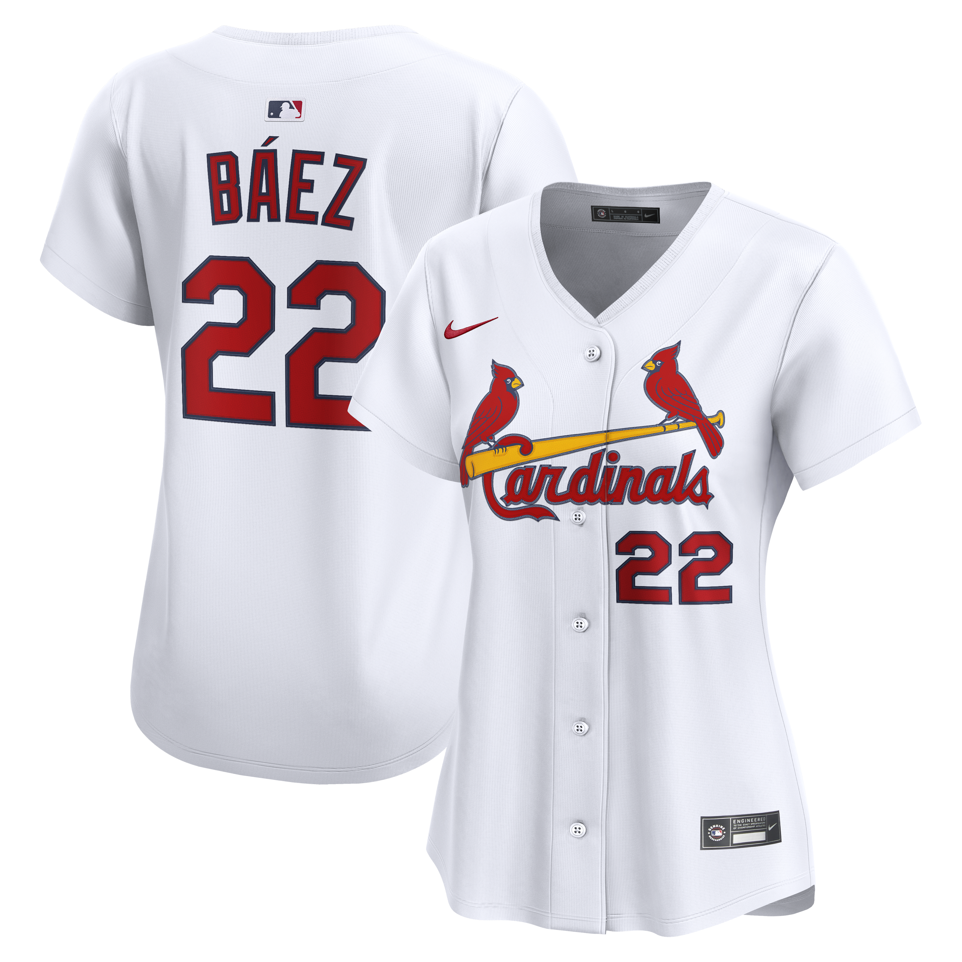 Women's Nike Joshua Báez White St. Louis Cardinals Home Limited Player Jersey