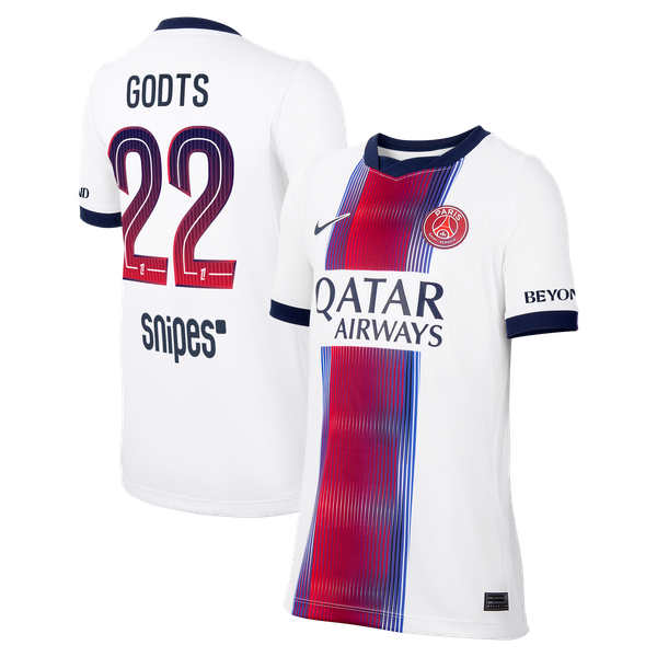 Maillot Extérieur Stadium PSG Nike 26/27 - Enfant avec flocage Godts 22