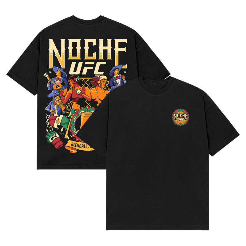 Men's Black Noche UFC Glendale Campaign T-Shirt