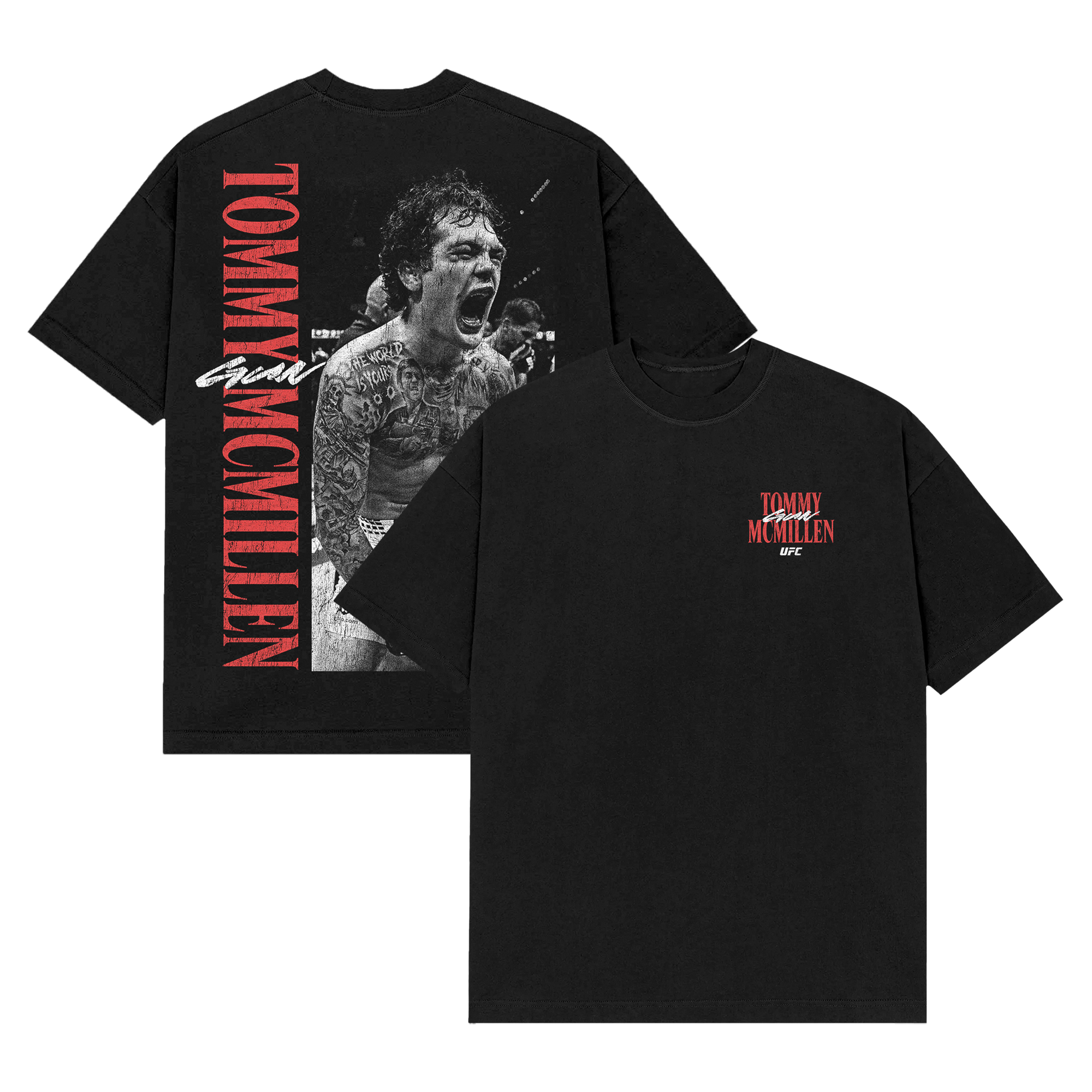 Men's UFC Black Tommy McMillen Say Hello T-Shirt