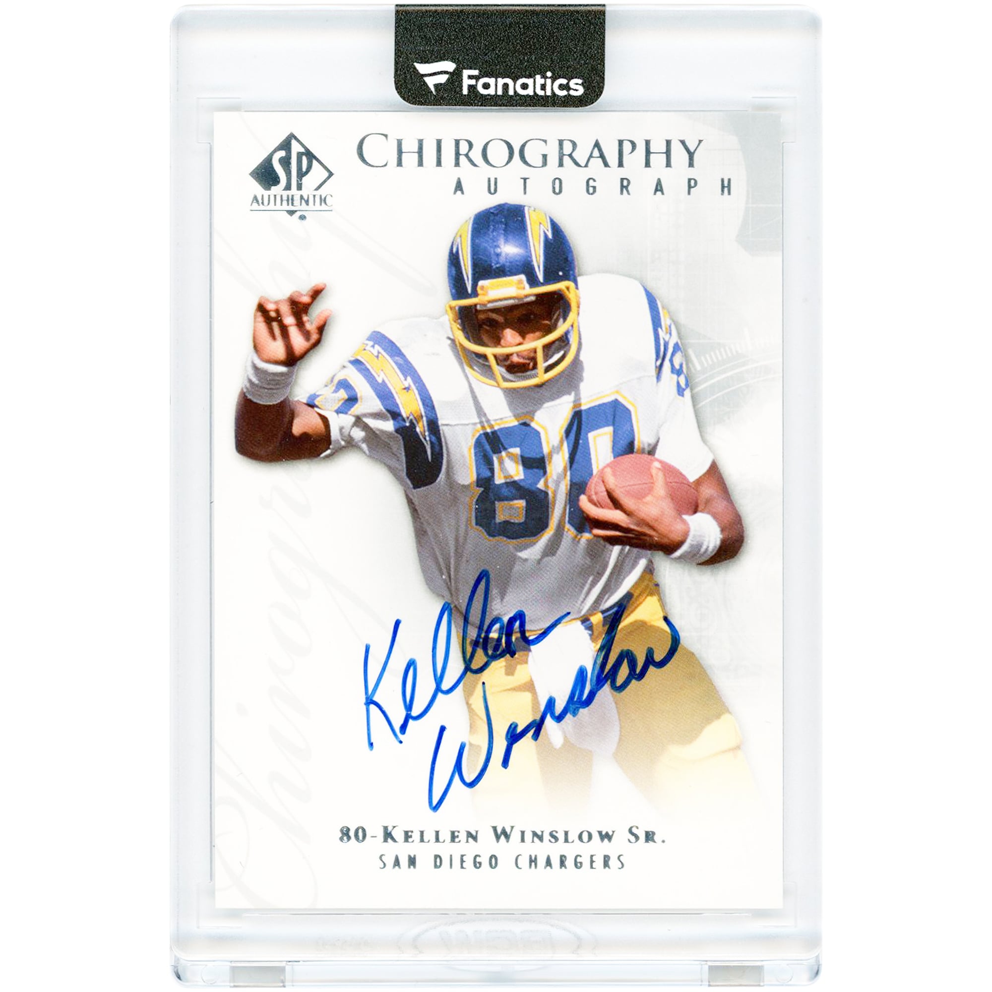 Kellen Winslow San Diego Chargers Autographed 2008 Upper Deck SP Authentic Chirography #CH-KW Card