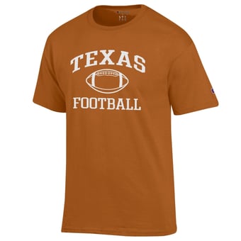 Men's Champion Texas Orange Texas Longhorns Football Icon T-Shirt