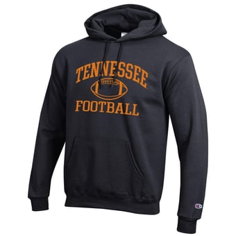 Men's Champion Black Tennessee Volunteers Football Icon Hoodie