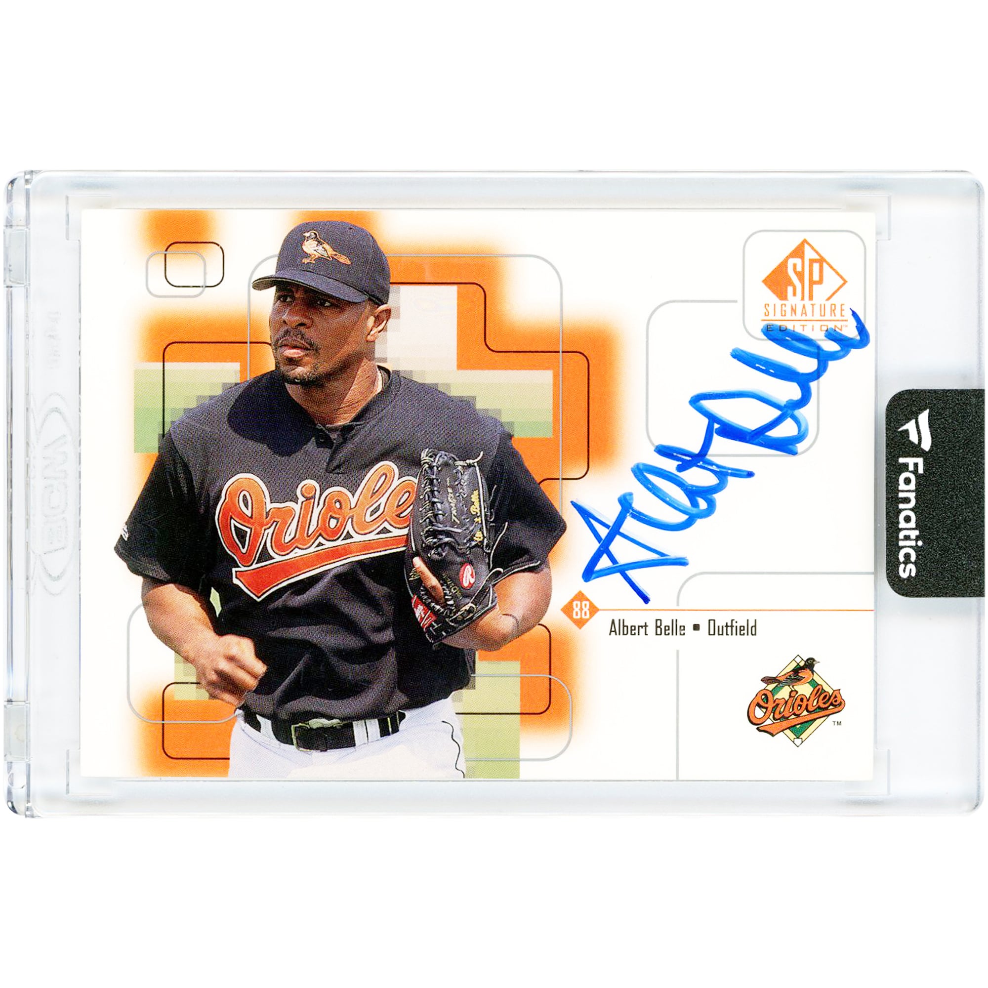 Albert Belle Baltimore Orioles Autographed 1999 Upper Deck SP Signature Edition #AB Card. rookie card picture