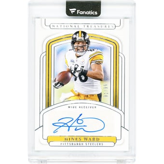 Hines Ward Pittsburgh Steelers Autographed 2024 Panini National Treasures Signatures #SIGS-HWD #91/99 Card