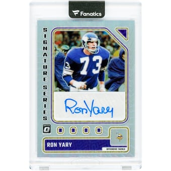Ron Yary Minnesota Vikings Autographed 2023 Panini Donruss Optic Signature Series #SS-RY Card