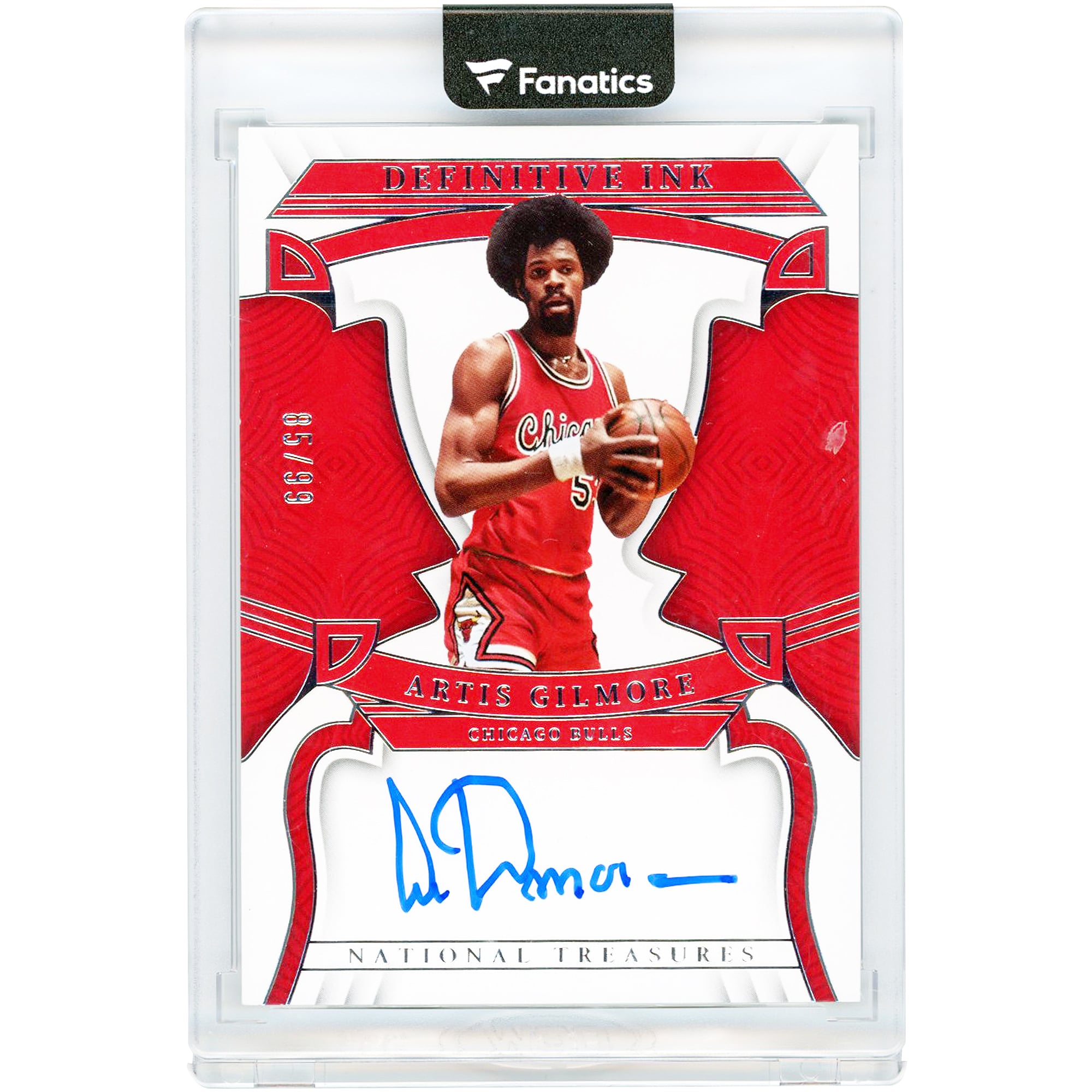 Artis Gilmore Chicago Bulls Autographed 2022-23 Panini National Treasures Definitive Ink #DEF-AGM #85/99 Card