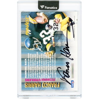 Franco Harris Pittsburgh Steelers Autographed 1994 Pinnacle #NNO Card