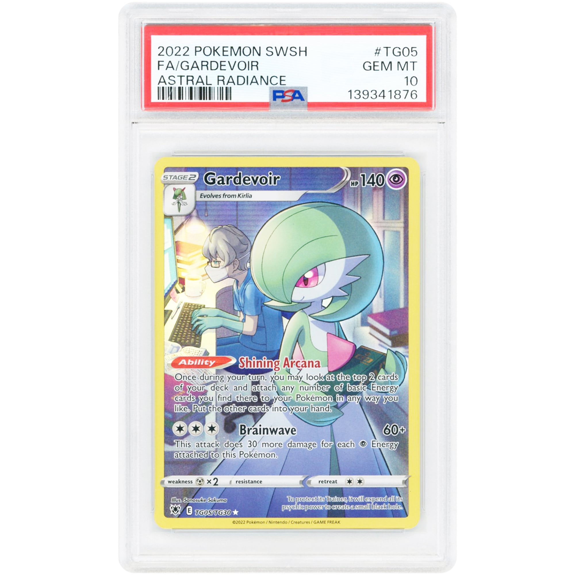 Gardevoir 2022 Pokemon Astral Radiance Trainer Gallery Ultra Rare #TG05 PSA Authenticated 10 Card