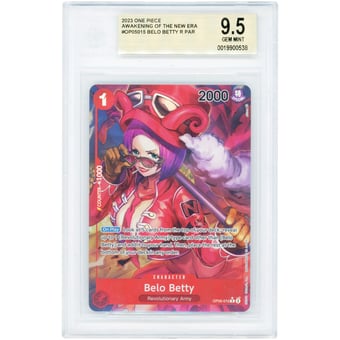 Belo Betty 2023 One Piece Awakening of the New Era Rare #OP05-015 BGS Authenticated 9.5 Card