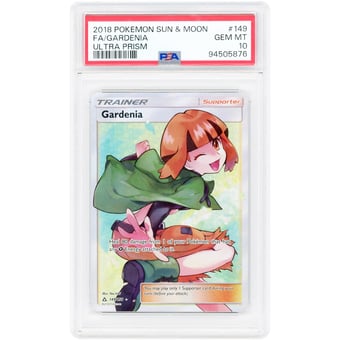Gardenia 2018 Pokemon Ultra Prism Ultra Rare #149 PSA Authenticated 10 Card