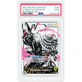Charlotte Katakuri 2023 One Piece Pillars of Strength Leader #OP03-099 PSA Authenticated 9 Card
