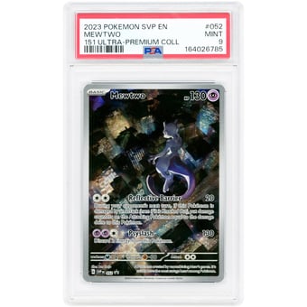 Mewtwo 2023 Pokemon Scarlet & Violet Promo #52 PSA Authenticated 9 Card