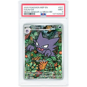 Haunter 2025 Pokemon Mega Evolution Illustration Rare #27 PSA Authenticated 9 Card