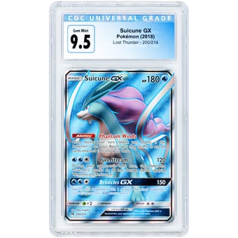 Suicune GX 2018 Pokemon Lost Thunder Ultra Rare #200 CGC Authenticated 9.5 Card