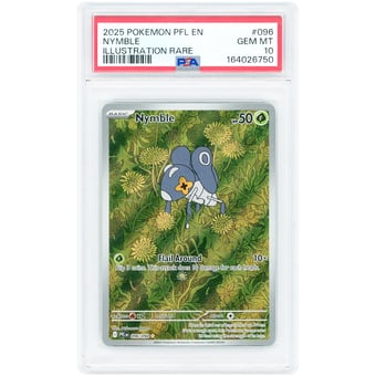 Nymble 2025 Pokemon Phantasmal Flames Illustration Rare #96 PSA Authenticated 10 Card