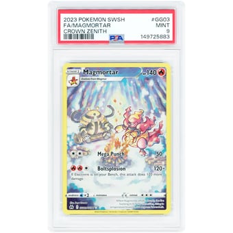 Magmortar 2023 Pokemon Crown Zenith Galarian Gallery Holo Rare #GG03 PSA Authenticated 9 Card